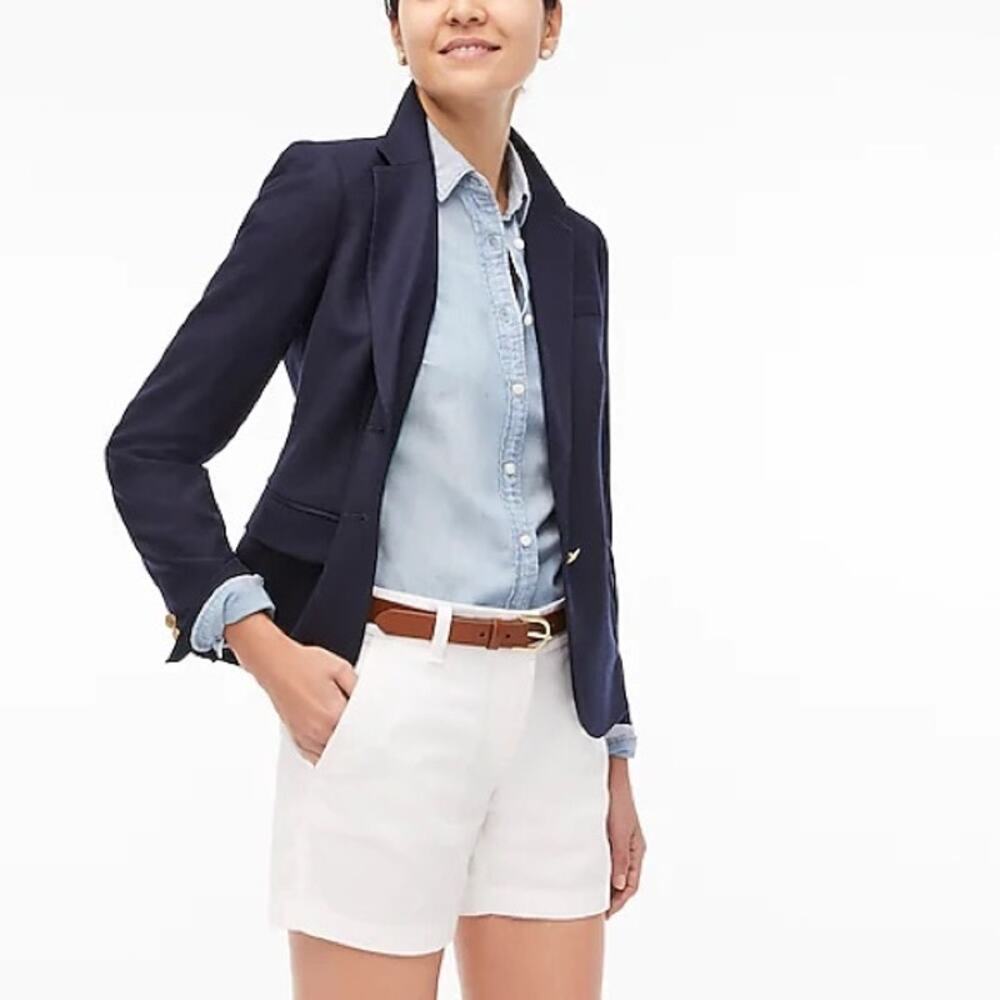 J.Crew White 100% Cotton Chino Shorts Size 4 Style H1453